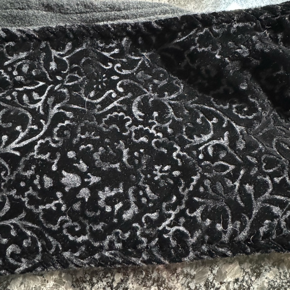 Talbots Patterned Scarf with Fringe - Picture 4 of 5